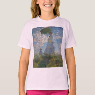 T-shirt Femme de Claude Monet avec un parasol 1875