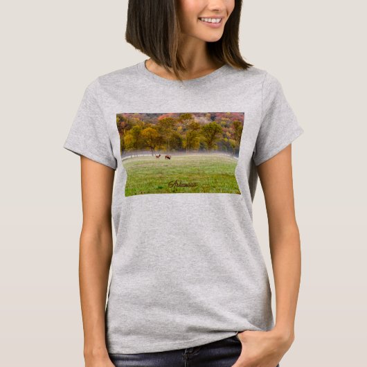 T-shirt Femme de Couple d'Elk (Devant)