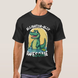 T-shirt Femme de dessin animé amateur de crocodile d'allig