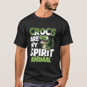 T-shirt Femme de dessin animé amoureuse d'alligator drôle