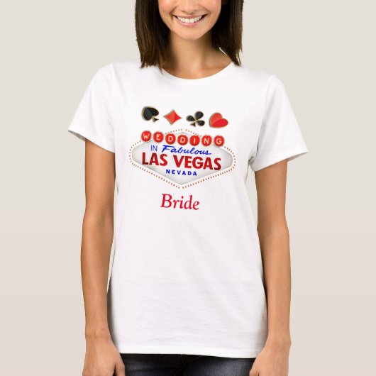 T-shirt Femme de femme d'honneur Mariage dans Fabulous Las (Devant)