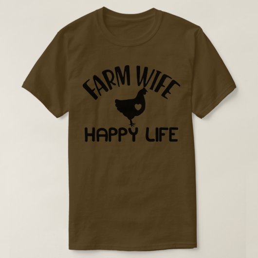 T-shirt Femme de ferme une vie heureuse (Design devant)