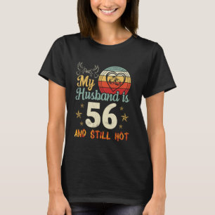 T-shirt Femme De Grand Coeur Heureuse Moi Mon Mari A 56 An