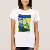 T-shirt FEMME de GUERRIER de PKD - rétro amusement de (Devant)