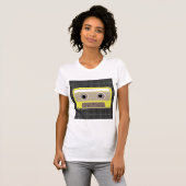 T-shirt femme de la casette de musique (Devant entier)