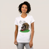 T-shirt femme de la maison de chien (Devant entier)