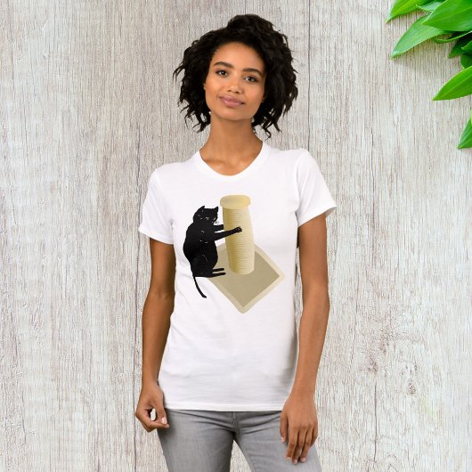 T-shirt Femme de la posture de frottement de chat