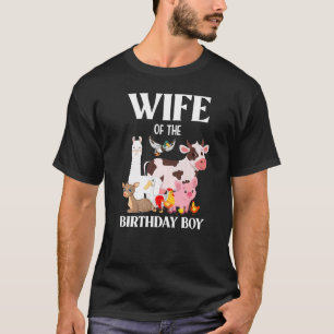 T-shirt Femme De L'Anniversaire Boy Farm Animaux Birthday