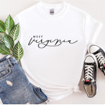 T-shirt femme de l'État de Virginie-Occidentale<br><div class="desc">Nous ajoutons toujours de nouveaux designs chaque jour !</div>