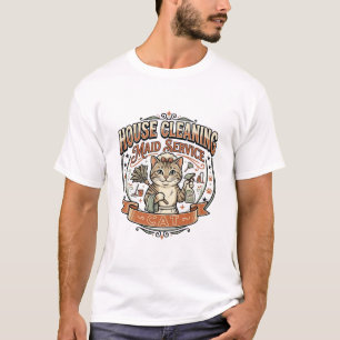 T-shirt Femme de ménage service de nettoyage de maison Cha