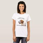 T-shirt femme de militante beagle (Devant entier)