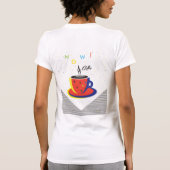 T-shirt Femme de mode avec tasse de café (Dos)