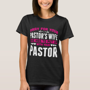 T-shirt Femme De Pasteurs Avec Qui Elle Doit Supporter