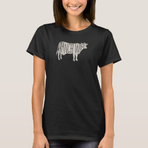 T-shirt Femme de paysan Ferme Laitière Vache