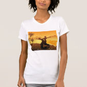 T-Shirt Femme De Plage Dansant En Couple (Devant)