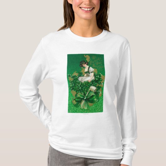 T-shirt Femme de souvenir de jour de St Patrick sur la (Devant)
