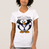 T-Shirt Femme de voile de pingouin (Devant)