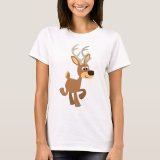 T-shirt Femme Deer Cartoon Trotting