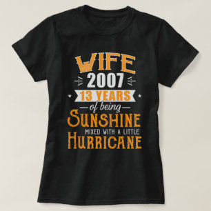 T-shirt Femme depuis 2007 Cadeau, 13 Ans Mariage