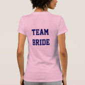 T-shirt Femme d'équipe rose 3/4 Sleeve Raglan Top (Dos)