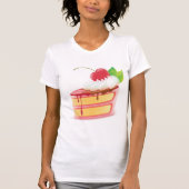 T-shirt femme dessert de gâteau (Devant)