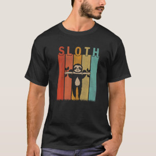 T-shirt Femme détendue Hommes Femme mignonne Sloth Retro