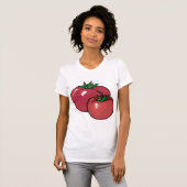 T-shirt femme deux tomates rouges (Devant entier)