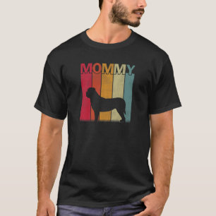 T-shirt Femme dévêtue Mastiff Chien Graphisme Rétro Mère