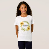 T-Shirt Femme d'honneur junior personnalisée (Devant entier)