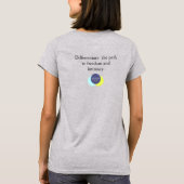 T-shirt femme Différenciez-vous ou Meurez (Dos)