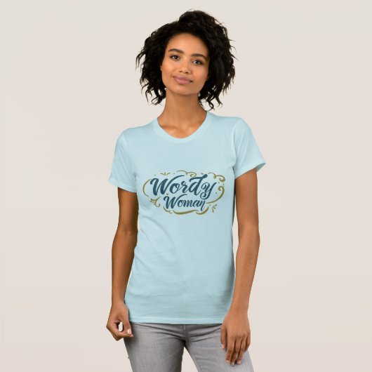 T-shirt Femme diffuse (Jersey, bleus) (Devant entier)