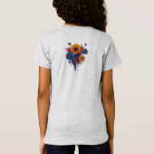 T-Shirt Femme d'Imaginaire Boho avec cheveux floraux (Dos)