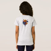 T-Shirt Femme d'Imaginaire Boho avec cheveux floraux (Dos entier)