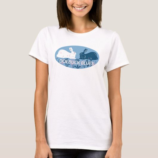 T-shirt femme Doebuck Blues (Devant)