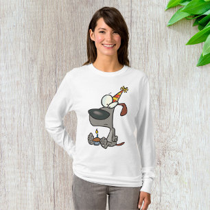 T-shirt Femme Dog Anniversaire Manches longues