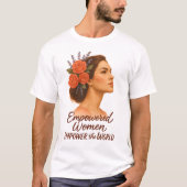 T-shirt Femme dotée de fleurs (Devant)