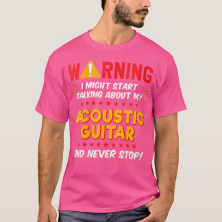 T-shirt Femme Drôle Acoustique Guitare Joke Graphisme