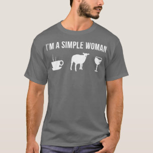 T-shirt Femme drôle agricultice de moutons femme simple
