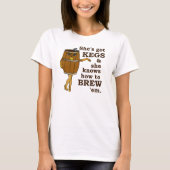 T-shirt Femme Drôle Brewer Kegs (Devant)