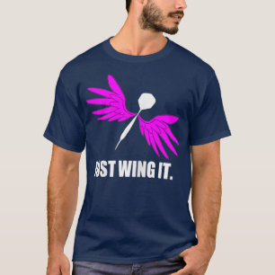 T-shirt Femme Drôle Comment je joue fléchettes coéquipier