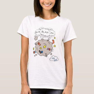 T-shirt femme drôle de combat nuage la fin de la b