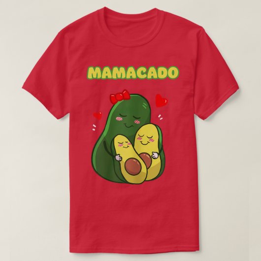 T-shirt Femme Drôle Mamacado Avocado migno Maman (Design devant)