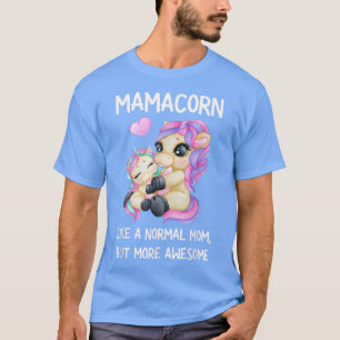 T-shirt Femme Drôle Mamacorn Unicorn Costume Maman Mère