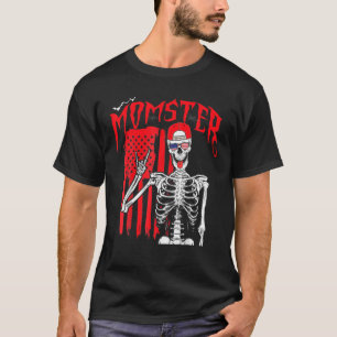 T-shirt Femme Drôle Momster Halloween Maman Costume Famill