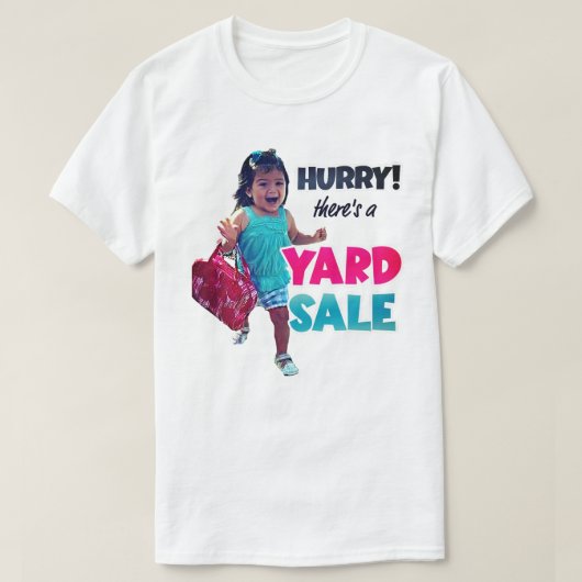 T-shirt femme drôle pour une vente de yard (Design devant)