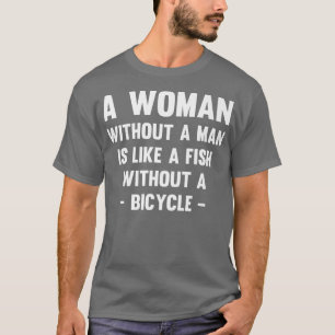 T-shirt Femme drôle sans homme féministe féministe égalité