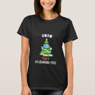 T-shirt Femme Drôle Snowy 2020 Quarantine Arbre de Noël