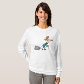 T-shirt Femme drôle transportant des bagages émotionnels (Devant entier)