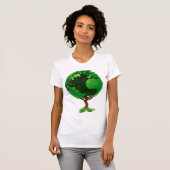 T-shirt Femme du Green Tree Globe (Devant entier)