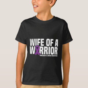 T-shirt Femme D'Un Guerrier Violet Ribbon Cancer Pancréati